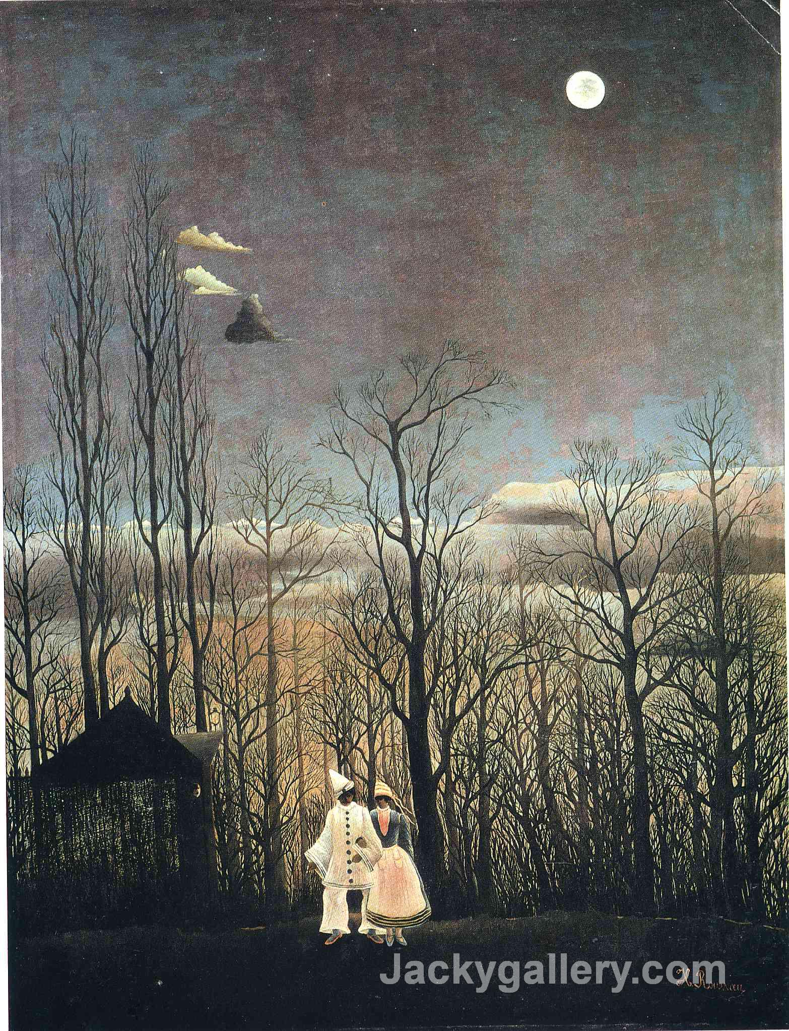 Carnival Evening by Henri Rousseau paintings reproduction